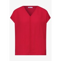 Street One Structure Shirt with Deco Tape Salsa Red