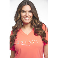 Zoso Travel T-Shirt with Print Coral