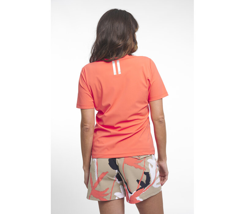Zoso Travel T-Shirt with Print Coral