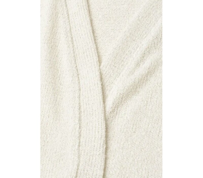 Street One Knit Look Batwing Jacket Off White