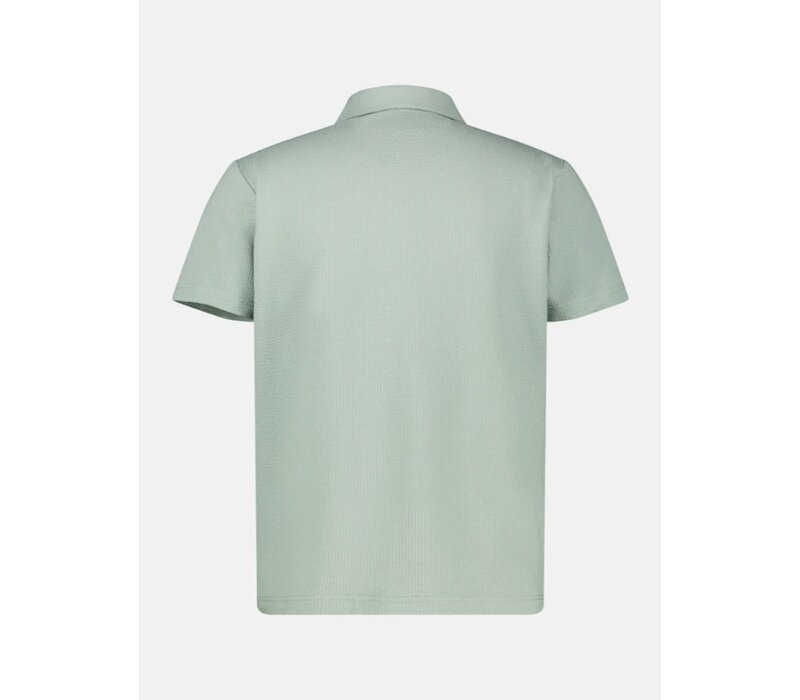 Lerros Polo Seersucker Bay Green