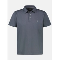 Lerros Polo Seersucker Lava Grey