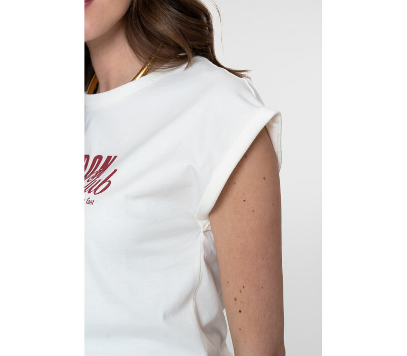 Geisha T-shirt 'London dream club' Off White Rosewood