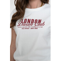 Geisha T-shirt 'London dream club' Off White Rosewood