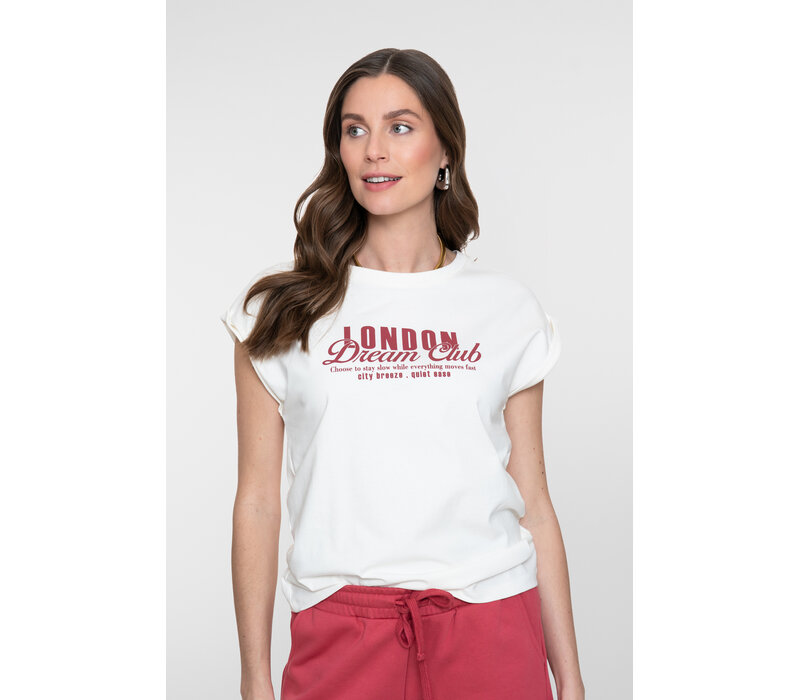 Geisha T-shirt 'London dream club' Off White Rosewood
