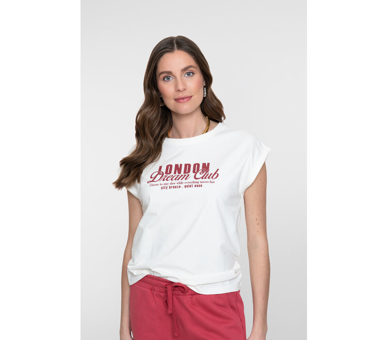 Geisha T-shirt 'London dream club' Off White Rosewood