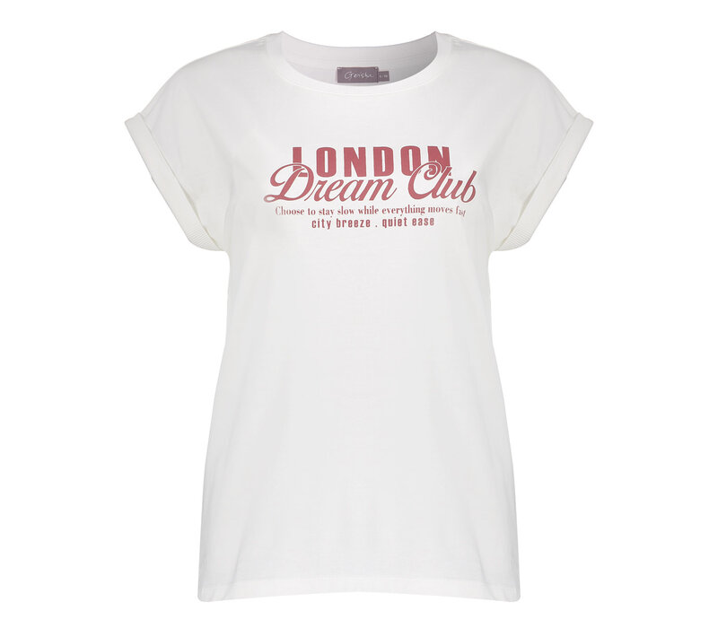 Geisha T-shirt 'London dream club' Off White Rosewood