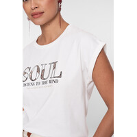 Geisha T-Shirt Soul Off White Black Camel