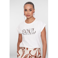 Geisha T-Shirt Soul Off White Black Camel