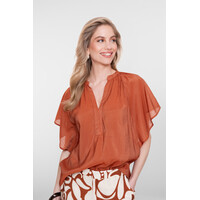 Geisha Top Bat Sleeve Ginger