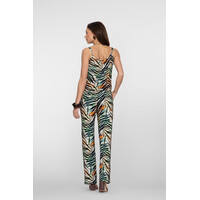 Geisha Pants Jersey Brown Green