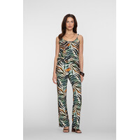 Geisha Pants Jersey Brown Green