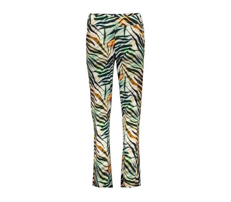 Geisha Pants Jersey Brown Green