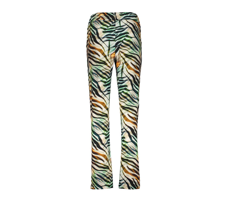Geisha Pants Jersey Brown Green