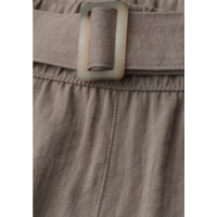 Street One Wide Leg Belt Horn Buckle High Waist Dark Beige