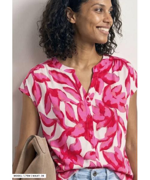 StreetOne Street One Printed Shirt with Buttonpanel