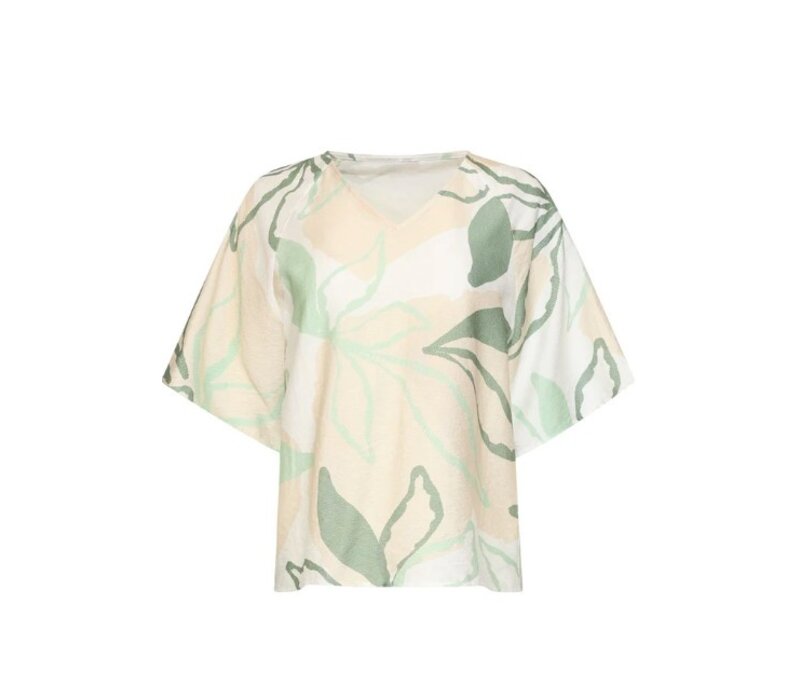 Smashed Lemon Blouse Soft Green Multicolour