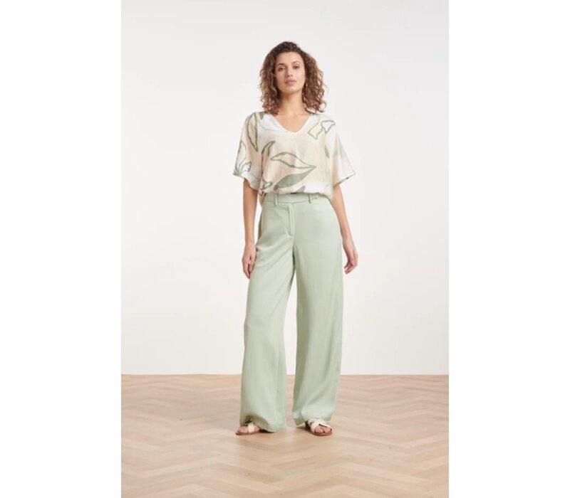 Smashed Lemon Blouse Soft Green Multicolour