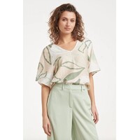 Smashed Lemon Blouse Soft Green Multicolour