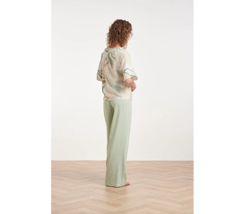 Smashed Lemon Blouse Soft Green Multicolour
