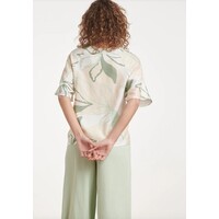 Smashed Lemon Blouse Soft Green Multicolour