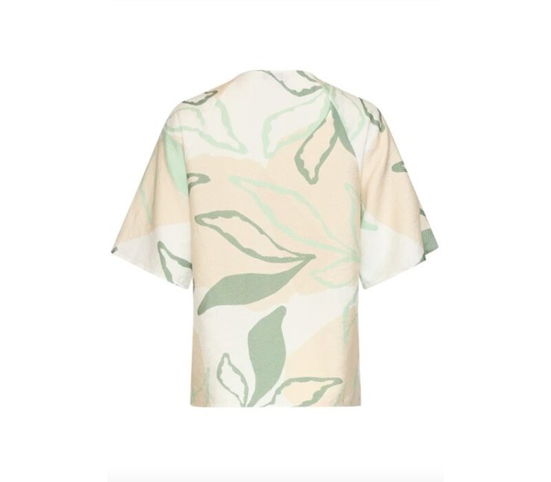 Smashed Lemon Blouse Soft Green Multicolour