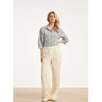 Smashed Lemon Blouse Light Blue Off White