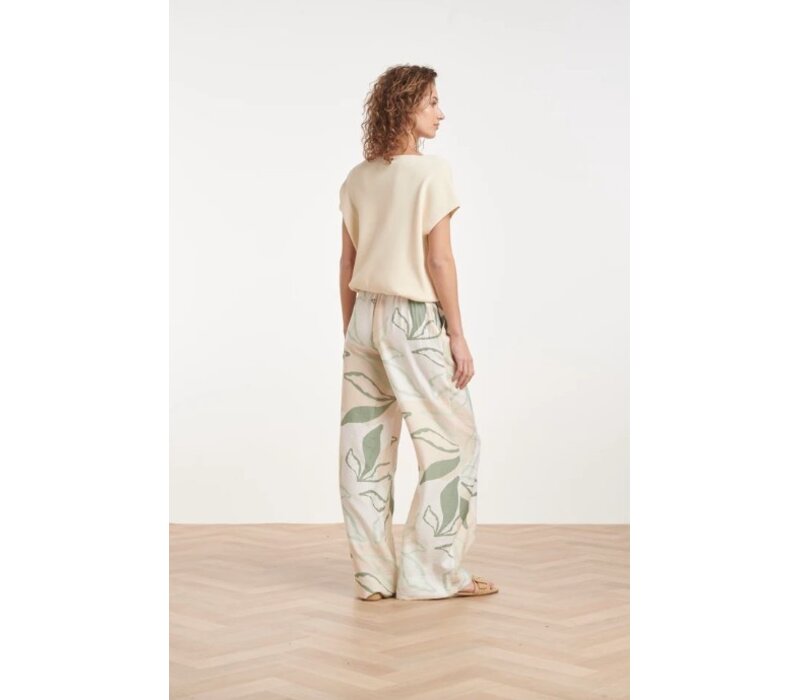 Smashed Lemon Pants Soft Green Multicolour