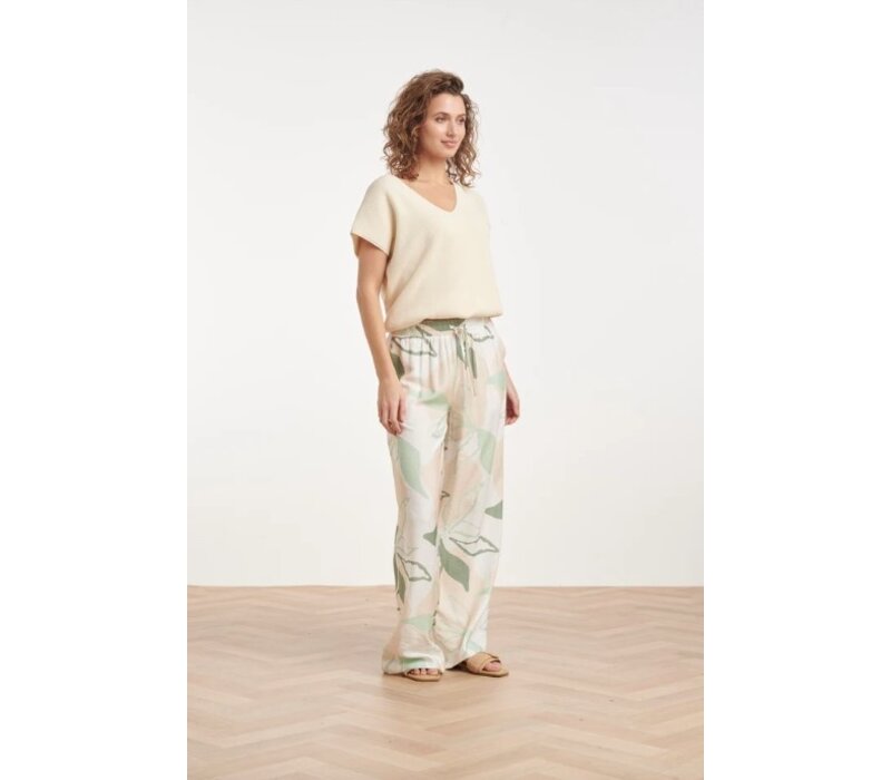 Smashed Lemon Pants Soft Green Multicolour