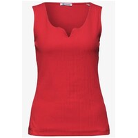 Street One Gania Heart Neckline Rib Salsa Red