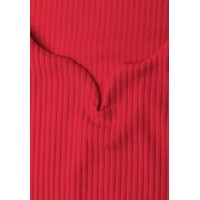 Street One Gania Heart Neckline Rib Salsa Red