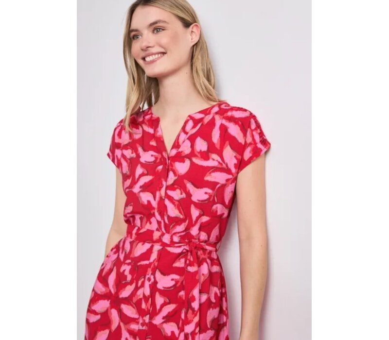 Street One Viscose Shirt Dress Salsa Red