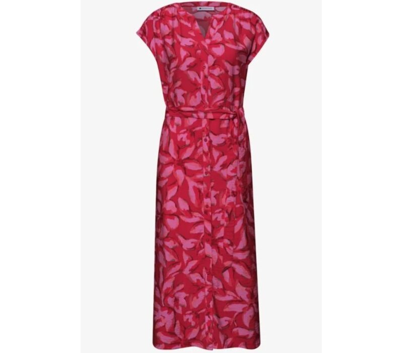 Street One Viscose Shirt Dress Salsa Red
