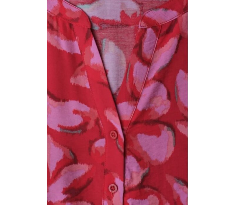 Street One Viscose Shirt Dress Salsa Red