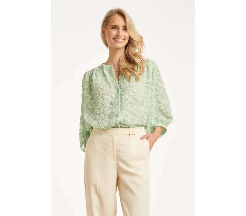 Smashed Lemon Blouse Soft Green