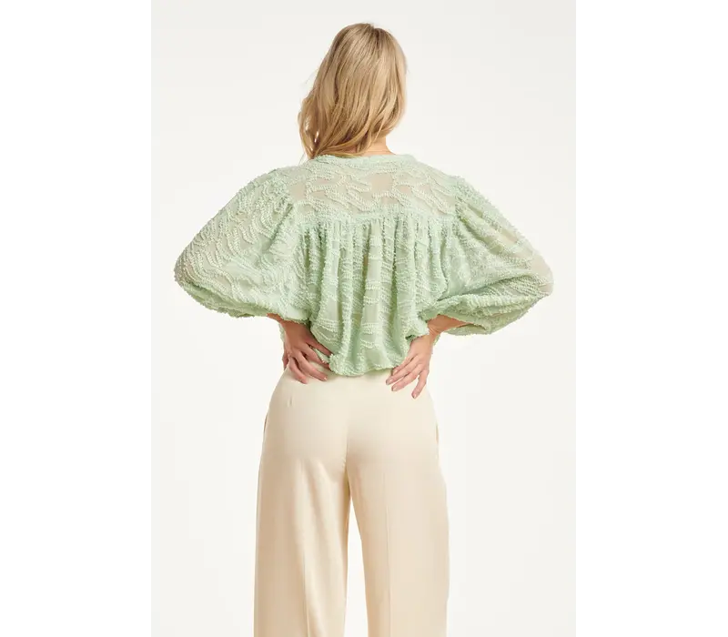 Smashed Lemon Blouse Soft Green