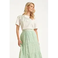Smashed Lemon T-Shirt Off White Soft Green