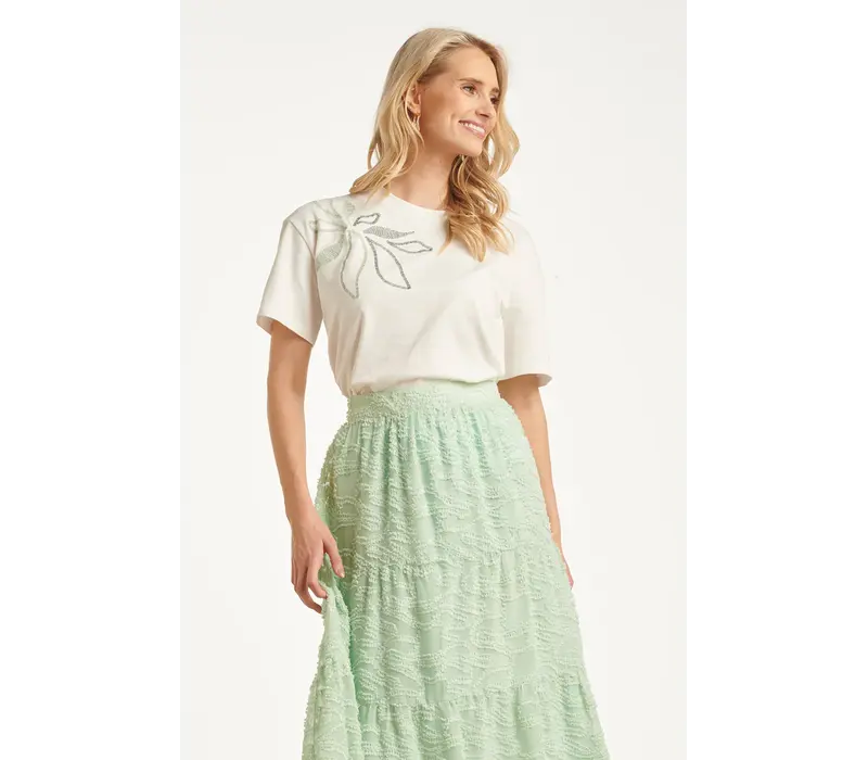 Smashed Lemon T-Shirt Off White Soft Green