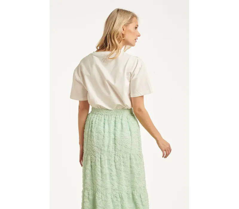 Smashed Lemon T-Shirt Off White Soft Green