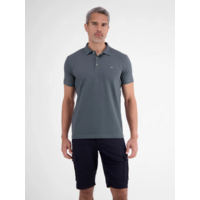 Lerros Polo Seersucker Lava Grey