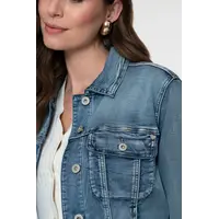 Geisha Jeansjacket Mid Blue Denim