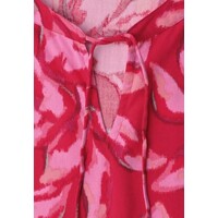 Street One Splitneck Blouse with Smokdetail Salsa Red