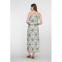 Geisha Dress Aqua Camel