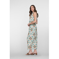 Geisha Dress Aqua Camel
