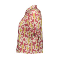Geisha Blouse Raspberry Green
