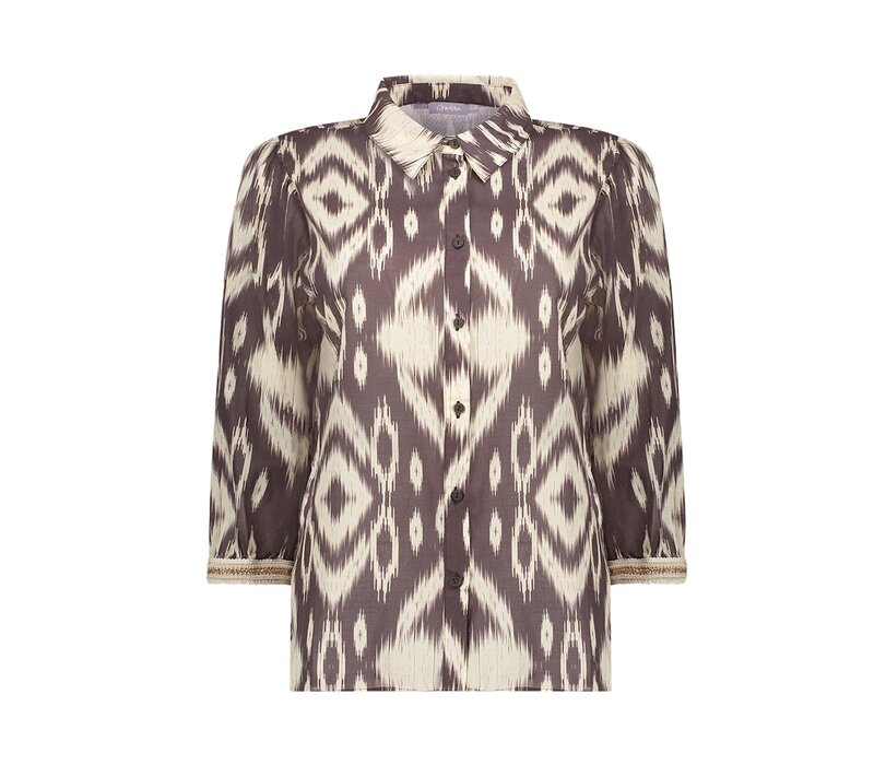 Geisha Blouse Brown Sand