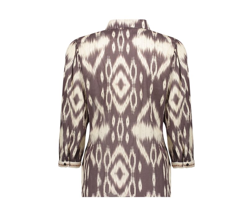 Geisha Blouse Brown Sand