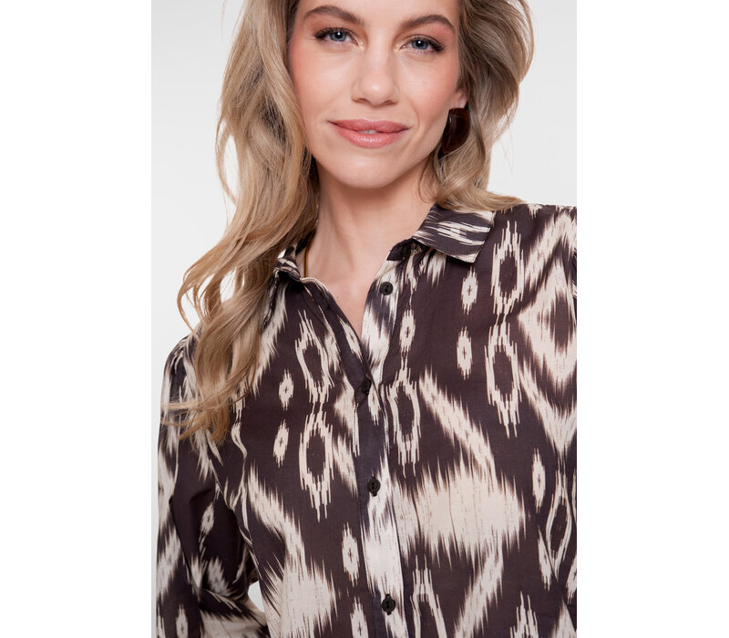 Geisha Blouse Brown Sand