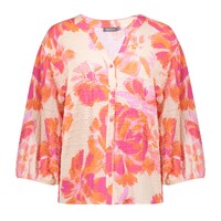 Geisha Blouse Orange Pink Sand