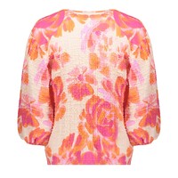 Geisha Blouse Orange Pink Sand